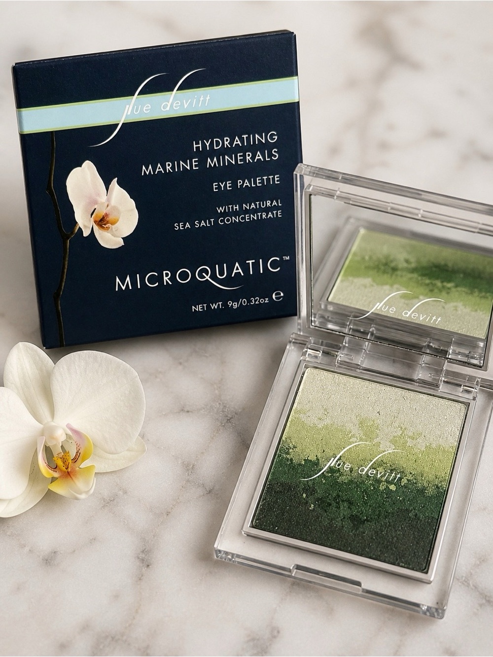 Sue Devitt Microquatic Green Eye Palette 🌿 Rare & Discontinued